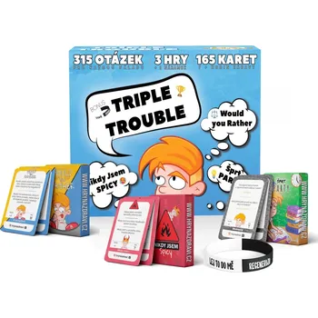 Desková hra Karetní párty set Triple Trouble PACK