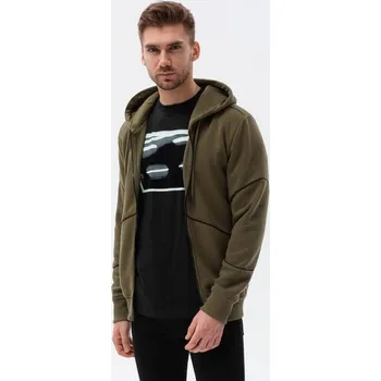 Pánská mikina Buďchlap Originální tmavě olivová mikina V4 B1421