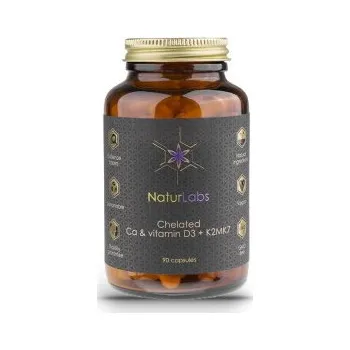 Naturlabs Vápník chelátový + D3 & K2 90 kapslí