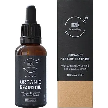 Péče o vousy MARK organic beard oil - ošetřující olej na bradu a vousy 30ml