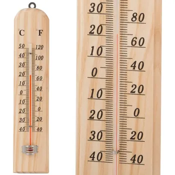 Potah na židli dobirkov.cz Nástěnný teploměr ze dřeva, venkovní a vnitřní teploměr