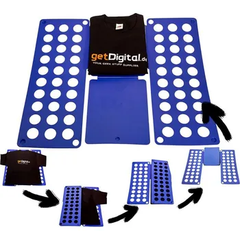 Potah na židli dobirkov.cz Deska na skládání oblečení, košil, mikin, triček - modrá