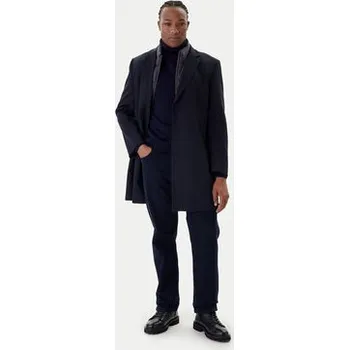 Dámský kabát Bugatti Vlněný kabát 821628-84221 M Tmavomodrá Regular Fit 48