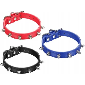 Pelíšek pro psa dobirkov.cz Obojek pro psy s cvočky z ekokůže, nastavitelný, vel. S