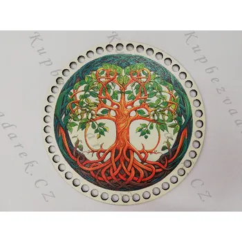 Dno na háčkování kruh - Strom života Rozměr: 20cm