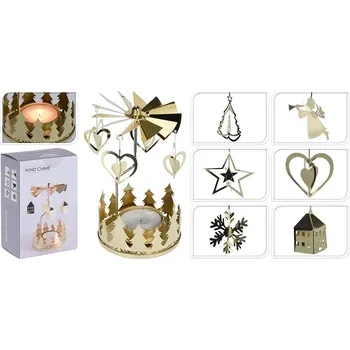 Bytová dekorace M.A.T. GROUP zvonění andělské 13x8cm ZLA 6 dekorů