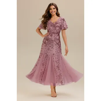 Dámské šaty EVER PRETTY Společenské Šaty LAURELLA růžové L