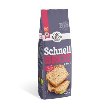 Chlebová směs Bauckhof Směs na pečení rychlý 5-zrnný chléb 475g BIO