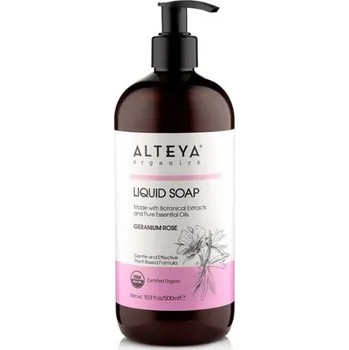Mýdlo Alteya Tekuté mýdlo muškát & růže BIO 500 ml