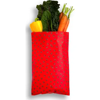 Termobox BajaBee Voskovaný pytlík - L, Červené včelky, 1 ks