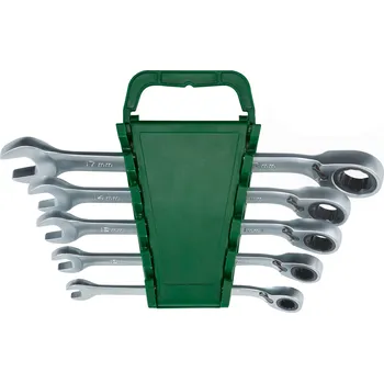 Klíč PARKSIDE® Sada otevřených a očkových klíčů s ráčnou, 5dílná / 6dílná (sada klíčů s přepínací ráčnou, 5dílná)