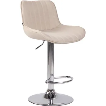 Barová židle Barová židle Lemonte látkový potah, chrom, krémová