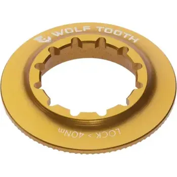 Brzda na kolo WOLF TOOTH matice Centerlock Rotor Internal Spline zlatá