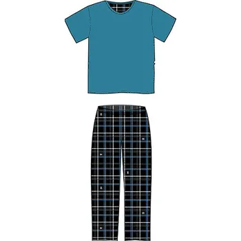 Pánské pyžamo Lonka® Falkon pyžamo krátký rukáv a dlouhé kalhoty Barva: vzor 014, Velikost: XL