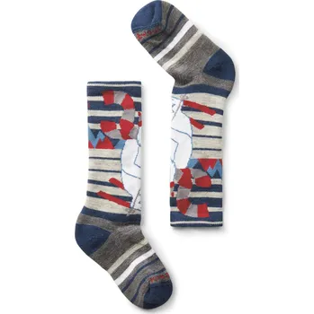 Pánské termo ponožky Smartwool Kids' Wintersport Full Cushion Yeti OTC Snow - alpine blue 22-25