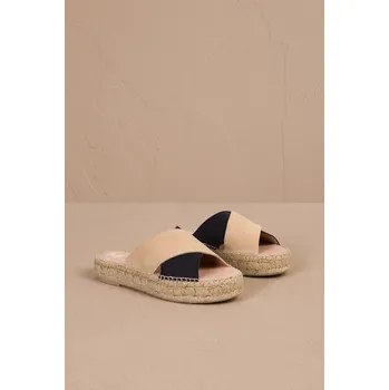 Pánské pantofle Semišové pantofle Manebi Double Sole X Bands Sandals R.8.0.DX béžová 02X, EUR 41