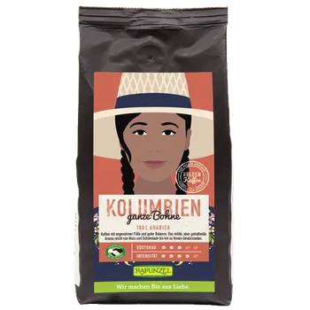 Káva Rapunzel Hero Coffee Kolumbie zrnková 250g BIO