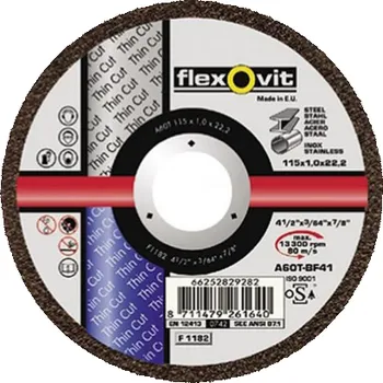 Řezný kotouč FLEXOVIT Kotouč 150x1,6x22 Thin Cut ocel/nerez