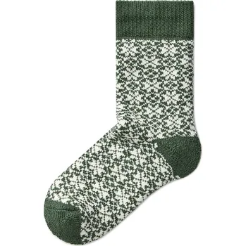 Pánská móda Vlnka Ponožky s Merino vlnou vločky zelená velikost ponožek 47-48