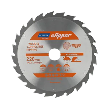 Pilový kotouč NORTON CLIPPER Kotouč pilový dřevo 220x2,8/1,8x30 Z24