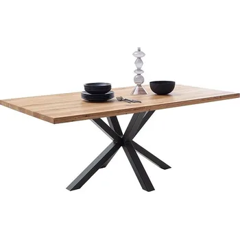 Jídelní stůl Jídelní stůl DEBA, podnož černá matná pavouk 220x100 cm