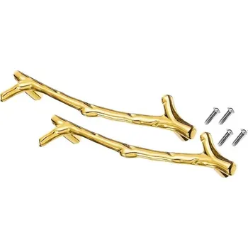 Výtvárné potřeby WOODRESIN Úchyt na podnos Kovový zlatý 14 XC0508-12 120mm 2ks kovový: černý