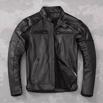 Moto bunda Leather Fashion Motorkářská bunda z pravé hovězí kůže s ochrannými prvky Velikost: XXS, Barva (Varianta): Normal