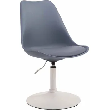 Jídelní židle Jídelní / konferenční židle Lona otočná podnož bílá / plast, šedá
