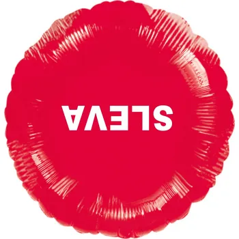 Balónek Visící balónek fóliový červený SLEVA Balonky.cz b85396