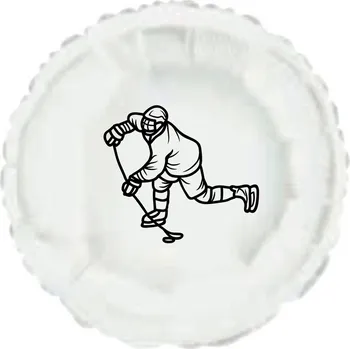 Balónek Balónek kruh hokejista obrys b85523