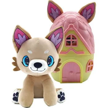 plyšák STEPPOS PupaDorables Zvířátko v domečku - Foxy Fluff - světle hnědé