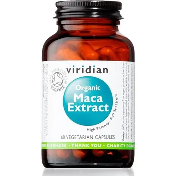 Přírodní produkt Viridian BIO Maca Extract 60 kapslí Organic