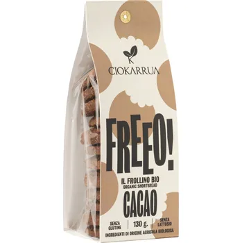 Ciokarrua Tradiční kakaové sušenky FREEO 130g BIO