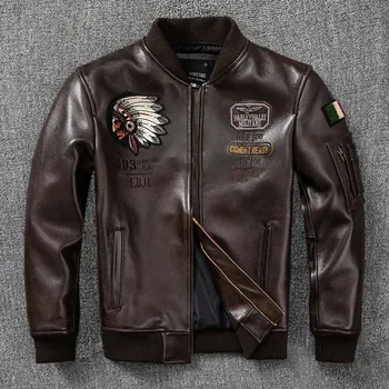 Moto bunda Leather Fashion Vyšívaná kožená bunda z hovězí kůže v motorkářském designu Barva: Grafitová, Velikost: XS
