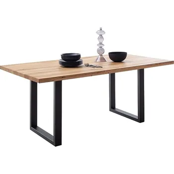 Jídelní stůl Jídelní stůl DEBA 1, podnož černá matná do tvaru U 160x90 cm