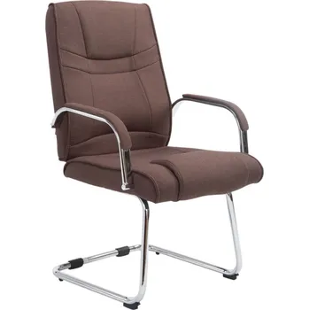 Jídelní židle Jídelní / konferenční židle Sievert látkový potah, hnědá