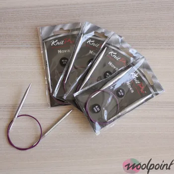 Jehlice KnitPro Pevné kruhové jehlice Nova Metal 40 cm Velikost: 4.00mm