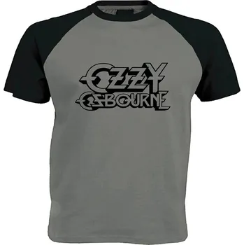 šedo černé triko Ozzy Osbourne - logo