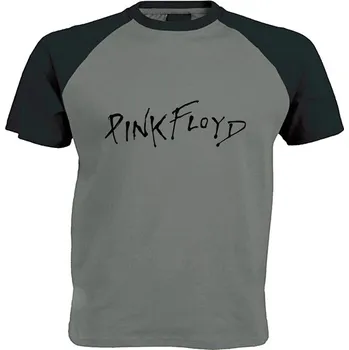 šedo černé triko Pink Floyd - wall logo