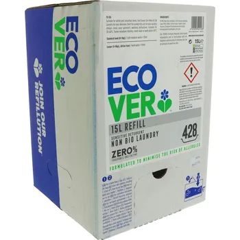 Prací gel ECOVER ZERO tekutý na praní 15l, bez vůně, 428pd