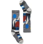 Smartwool Kids' Ski Light Cushion Sleigh Bear OTC Ski - medium gray 22-25