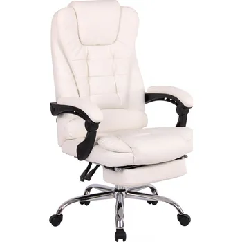 Kancelářská / pracovní židle Ortland syntetická kůže, bílá