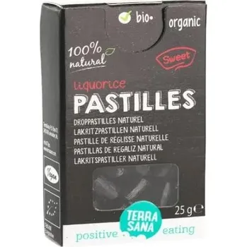 Bonbon Terrasana Lékořicové pastilky 25g BIO