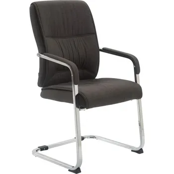 Jídelní židle XL Jídelní / konferenční židle Diego látkový potah, tmavě šedá