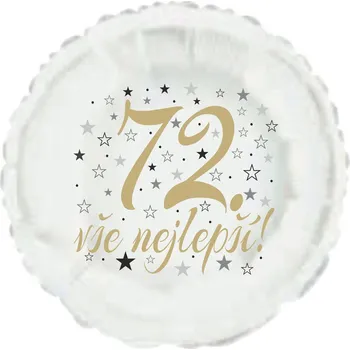 Balónek 72. narozeniny balónek kruh Balonky.cz b85230