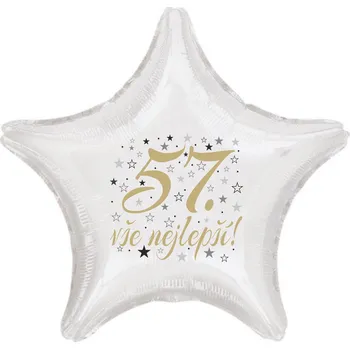 Balónek 57. narozeniny balónek hvězda Balonky.cz b85184