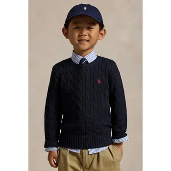 Pánský svetr Dětský bavlněný svetr Polo Ralph Lauren 322702674060 námořnická modř 59X, vel. 117-123