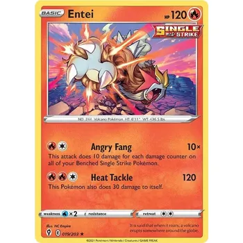 Sběratelská karetní hra Entei - 19/203 - Evolving Skies Typ karty: Holo