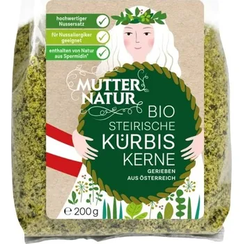 Mutter Natur Štýrská dýňová semínka strouhaná 200g BIO