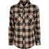 Dámská košile Urban Classics Ladies Turnup Checked Flanell Shirt TB1280 Black/Softtaupe, XL